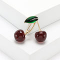 Alloy Cherry Brooch For Fresh Fruit Suit Decoration view 1