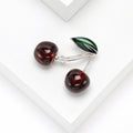 Alloy Cherry Brooch For Fresh Fruit Suit Decoration view 4