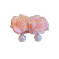 Fresh Floral Fabric Stud Earrings Sweet Forest Style Light Luxury Versatile Fashion Ear Jewelry view 5