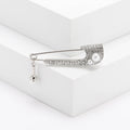 Rhinestone Pearl Alloy Brooch Pin For Shirt Collar Closure view 4