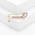 Rhinestone Pearl Alloy Brooch Pin For Shirt Collar Closure view 6