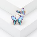 Alloy Gradient Butterfly Brooch Pin For Elegant Suit And Coat Decor view 4