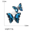 Alloy Gradient Butterfly Brooch Pin For Elegant Suit And Coat Decor view 5