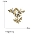 Alloy Pearl Butterfly Brooch Pin For Fashion Coats And Scarves view 5
