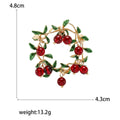 Alloy Cranberry Fruit Brooch For Simple Fashion Clothing Accessories view 5