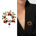 Alloy Cranberry Fruit Brooch For Simple Fashion Clothing Accessories view 2