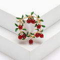 Alloy Cranberry Fruit Brooch For Simple Fashion Clothing Accessories view 6
