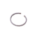 Minimalist Metallic Heart Bangle Knot Open Bracelet Hollow Crescent Hand Jewelry view 5