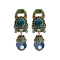 Vintage French Round Crystal Rhinestone Ear Cuff Clip-on Earrings For Women view 5