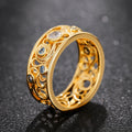 Palace Style Van Gogh Art Twisted Ring, Mermaid Tears Statement Finger Jewelry For Live Stream Sales view 3