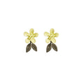Elegant Korean Forest Style Enamel Lily Of The Valley Flower Leaf Alloy Sweet Women's Stud Earrings view 5