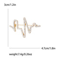 Alloy Rhinestone Heartbeat Brooch For Suit Fashion Accessories view 6