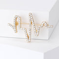 Alloy Rhinestone Heartbeat Brooch For Suit Fashion Accessories view 4
