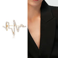 Alloy Rhinestone Heartbeat Brooch For Suit Fashion Accessories view 2
