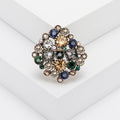 Alloy Rhinestone Brooch Pin For Cardigan Shawl And Scarf Fastening view 6