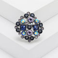 Alloy Rhinestone Brooch Pin For Cardigan Shawl And Scarf Fastening view 3