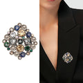 Alloy Rhinestone Brooch Pin For Cardigan Shawl And Scarf Fastening view 2