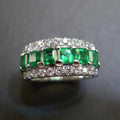 Half Circle Row Zircon Ring For Women Trendy Hip Hop Vintage Fashion Statement Jewelry view 3