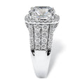 Unisex Vintage Princess Square Ring, Bold Fashion OL Finger Jewelry For Men And Women view 3