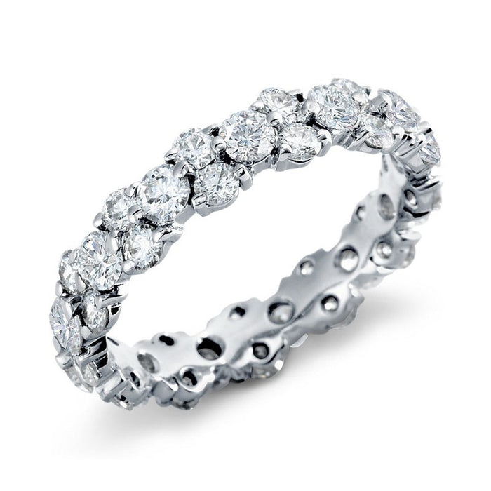 European American Full Rhinestone Ring Fashion Personality Round Finger Ring For Women