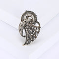 Alloy Rhinestone Brooch Pin For Fashion Apparel Accessories view 1
