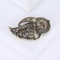 Alloy Rhinestone Brooch Pin For Fashion Apparel Accessories view 3