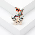 Alloy Enamel Butterfly Brooch Pin For Clothing And Anti Exposure view 6