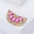 Alloy Rhinestone Watermelon Brooch Pin For Fruit Style Lapel Decoration view 3