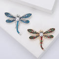 Alloy Enamel Dragonfly Brooch With Pearl For Clothing Accessories view 1