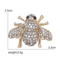 Alloy Rhinestone Bee Brooch For Men's Suit Lapel Decoration view 5