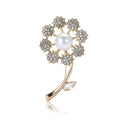 Alloy Rhinestone Dandelion Brooch Pin For Suit Shawl Decoration view 5