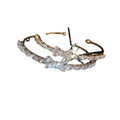 Copper Zircon Bow Open Bangle Korean Minimalist Light Luxury Fashion Wrist Jewelry view 5