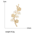 Alloy Flower Branch Brooch For Suit And Shawl Decoration view 5
