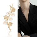 Alloy Flower Branch Brooch For Suit And Shawl Decoration view 2