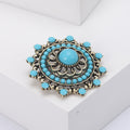 Alloy Hollow Rhinestone Brooch Pin For Bohemian Style Apparel view 4