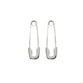 Elegant Alloy Paperclip Safety Pin Stud Earrings, Light Luxury Minimalist Creative Women's Earrings view 5