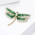 Alloy Enamel Rhinestone Dragonfly Brooch Pin For Fashion Garments view 2