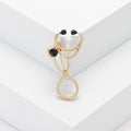 Alloy Stethoscope Doctor Brooch Pin For Medical Staff Uniform Badge view 4