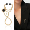 Alloy Stethoscope Doctor Brooch Pin For Medical Staff Uniform Badge view 2