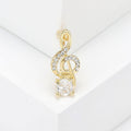 Alloy Music Note Brooch Pin For Elegant Suit Lapel Decoration view 6