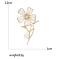 Alloy Flower Brooch Shawl Buckle For Elegant Women's Accessories view 5
