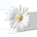 Alloy Enamel Daisy Flower Brooch For Women's Suit Decoration view 2