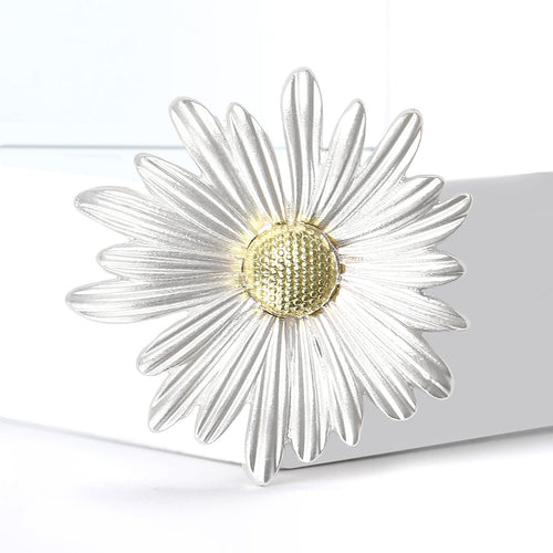 Alloy Enamel Daisy Flower Brooch For Women's Suit Decoration