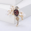 Alloy Rhinestone Bird On Branch Brooch Pin For Apparel Accessories view 6
