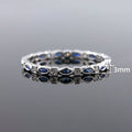 Slim Band Marquise Zircon Ring For Women, Simple Delicate Korean Japanese Style Jewelry view 4