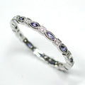 Slim Band Marquise Zircon Ring For Women, Simple Delicate Korean Japanese Style Jewelry view 3