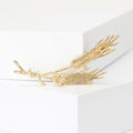 Alloy Crystal Wheat Brooch Pin For Suits Coats And Apparel view 3