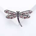 Alloy Hollow Rhinestone Dragonfly Brooch Pin For Simple Fashion Accessories view 4