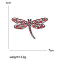 Alloy Hollow Rhinestone Dragonfly Brooch Pin For Simple Fashion Accessories view 5