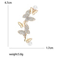 Alloy Rhinestone Butterfly Brooch Pin For Anti Exposure Decoration view 5